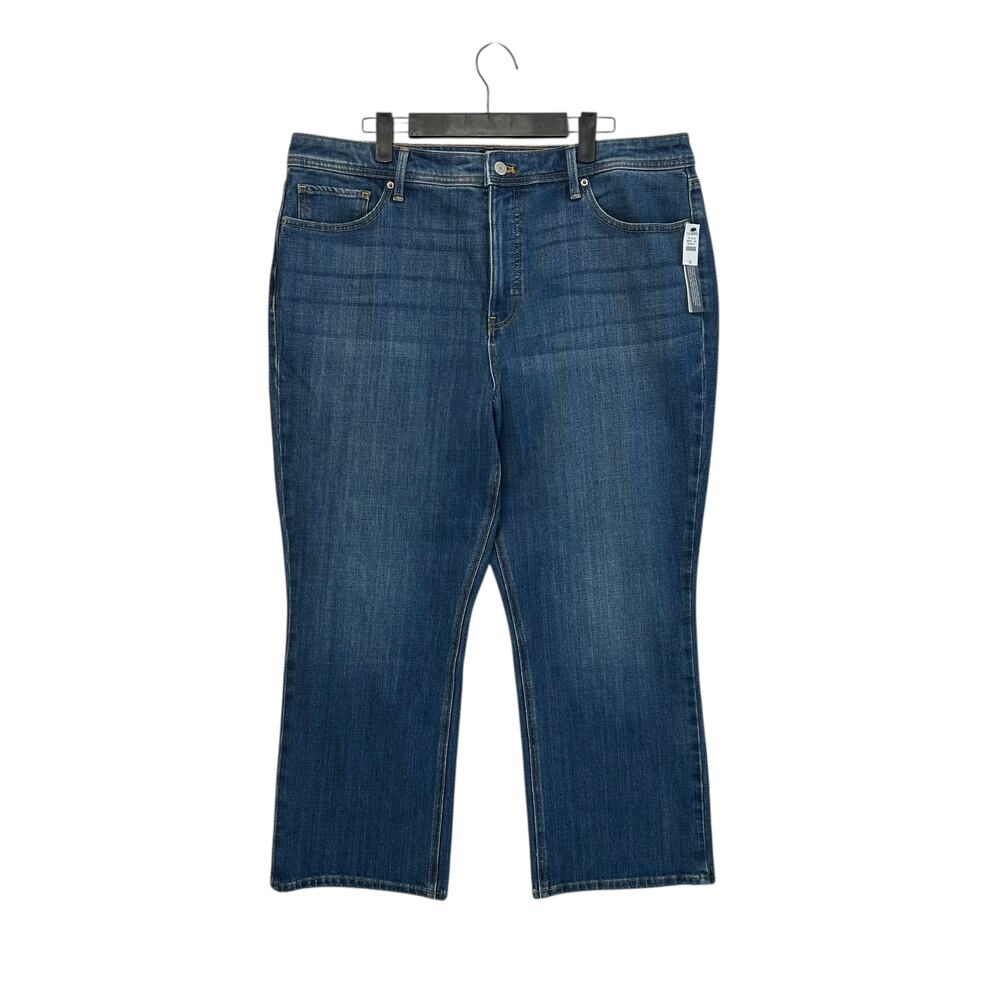 Talbots Demi Boot Crop Jean NWT Women's Sz 16 Maria Wash High Waisted Denim